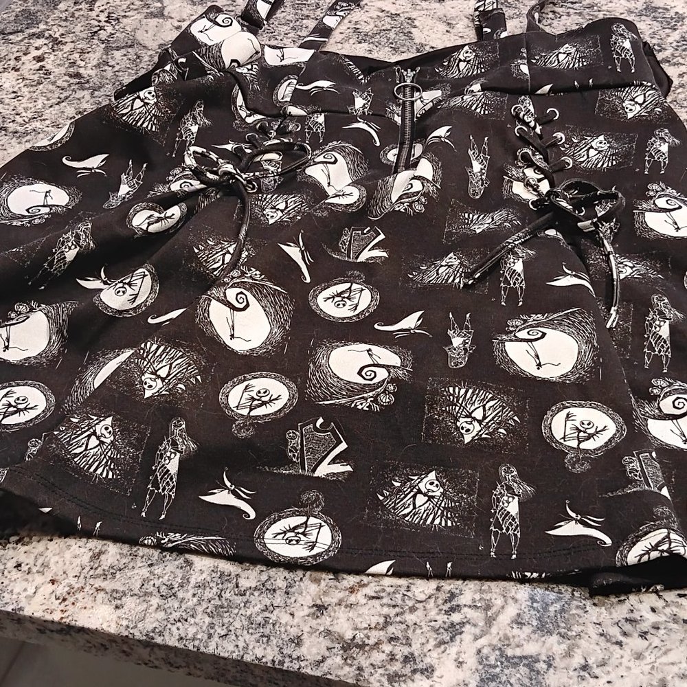 Halloween themed suspender skirt